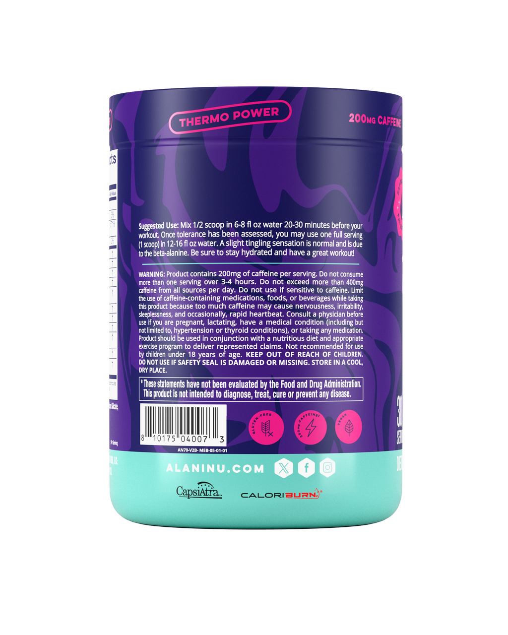 Pre-Workout+ Burn - Melonberry Blast (QAFF)