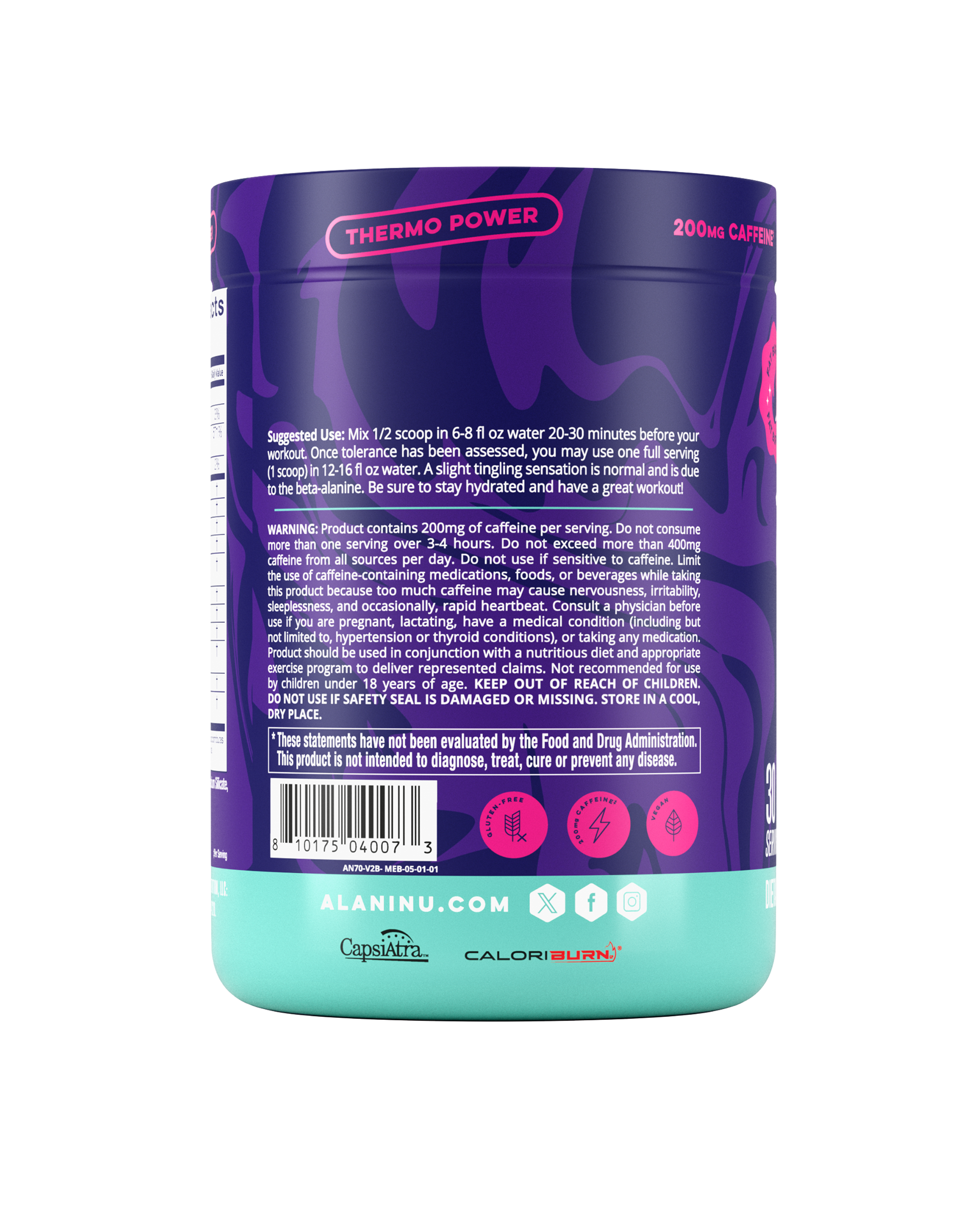 Pre-Workout+ Burn - Melonberry Blast (QAFF)