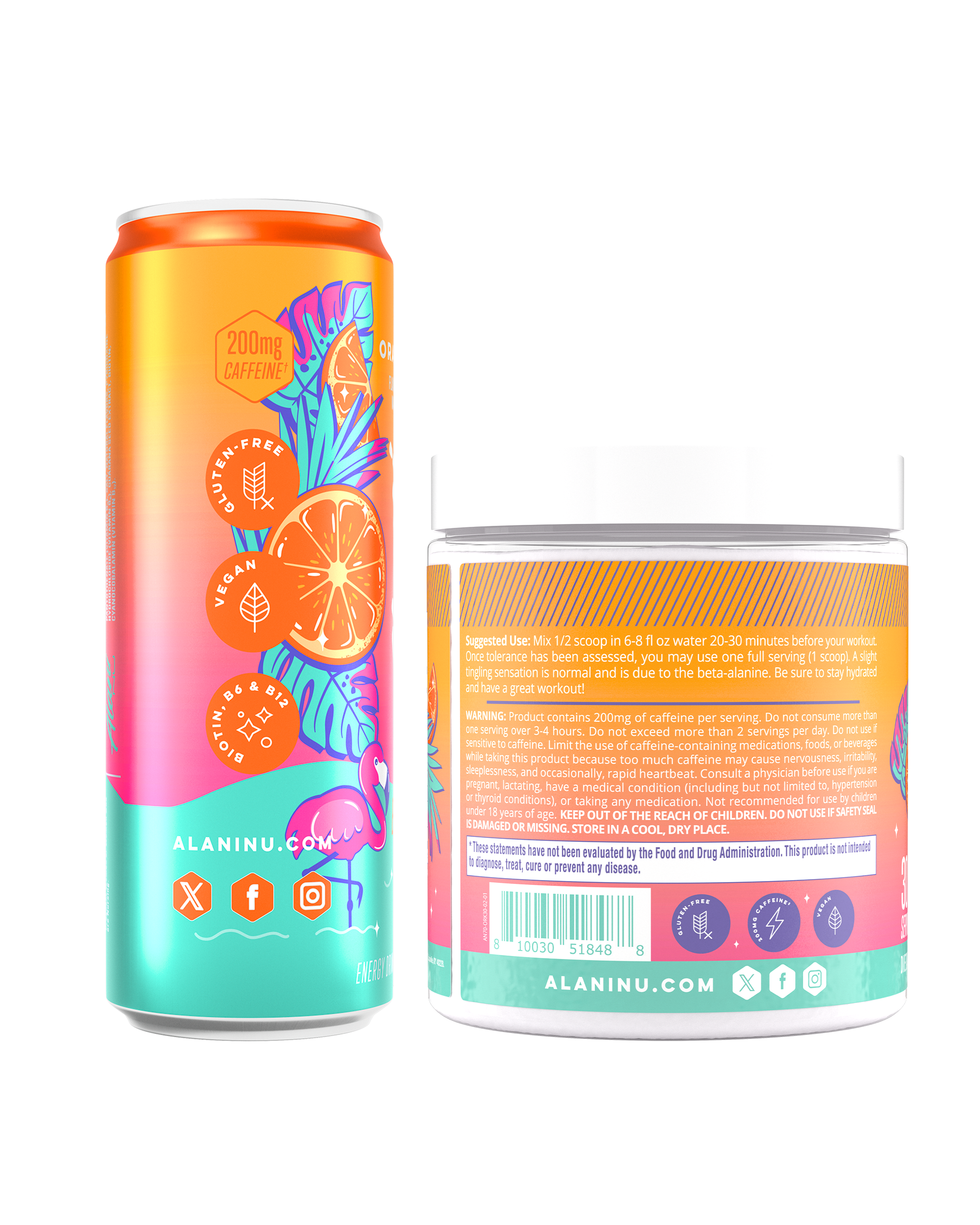 Energy Drink & Pre-Workout - Orange Kiss (GJYX)