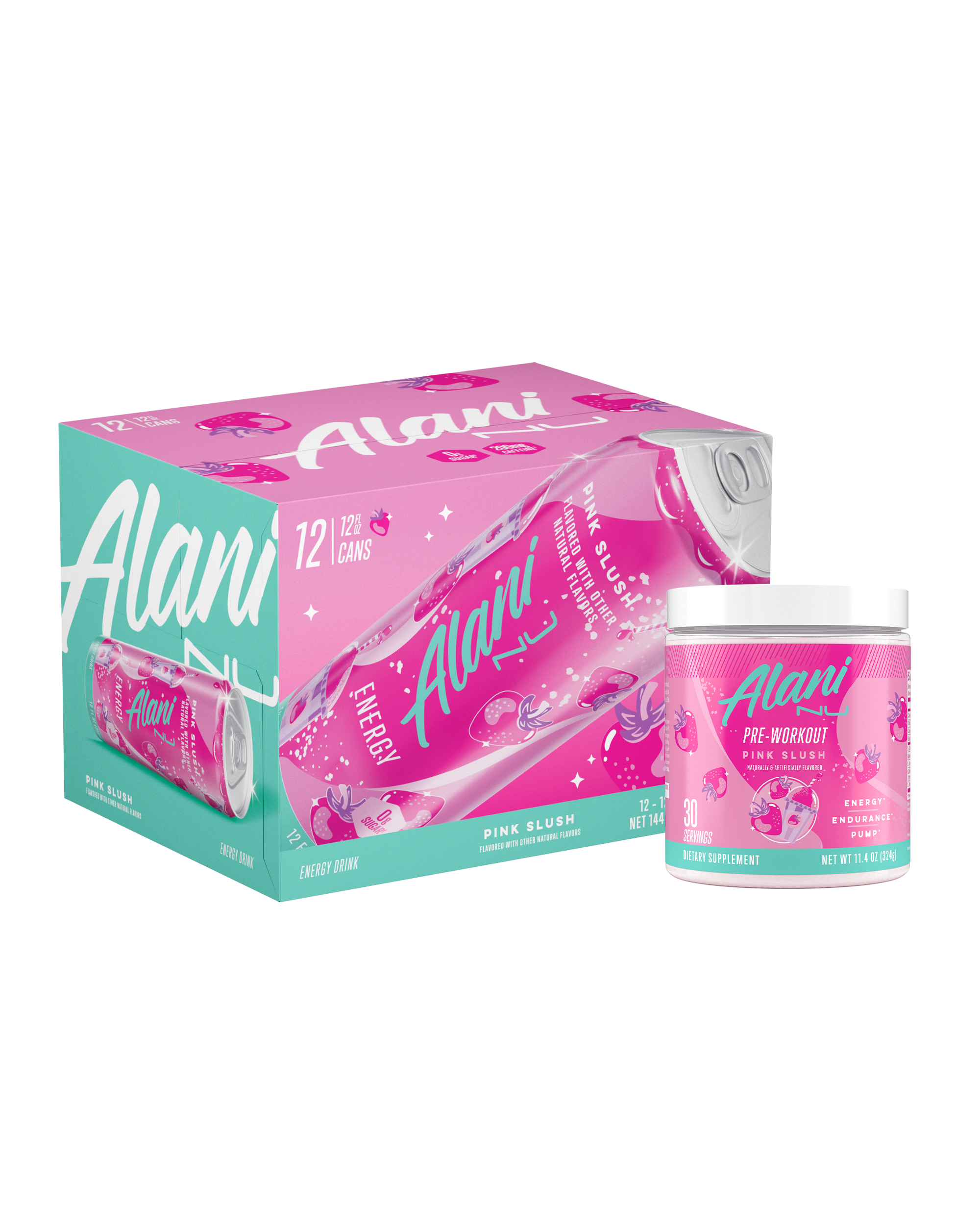 Energy Drink & Pre-Workout - Pink Slush (QWQO)