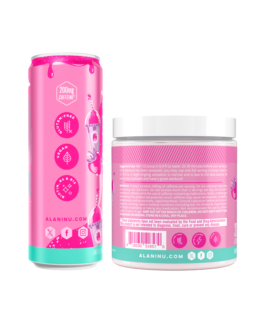 Energy Drink & Pre-Workout - Pink Slush (QWQO)