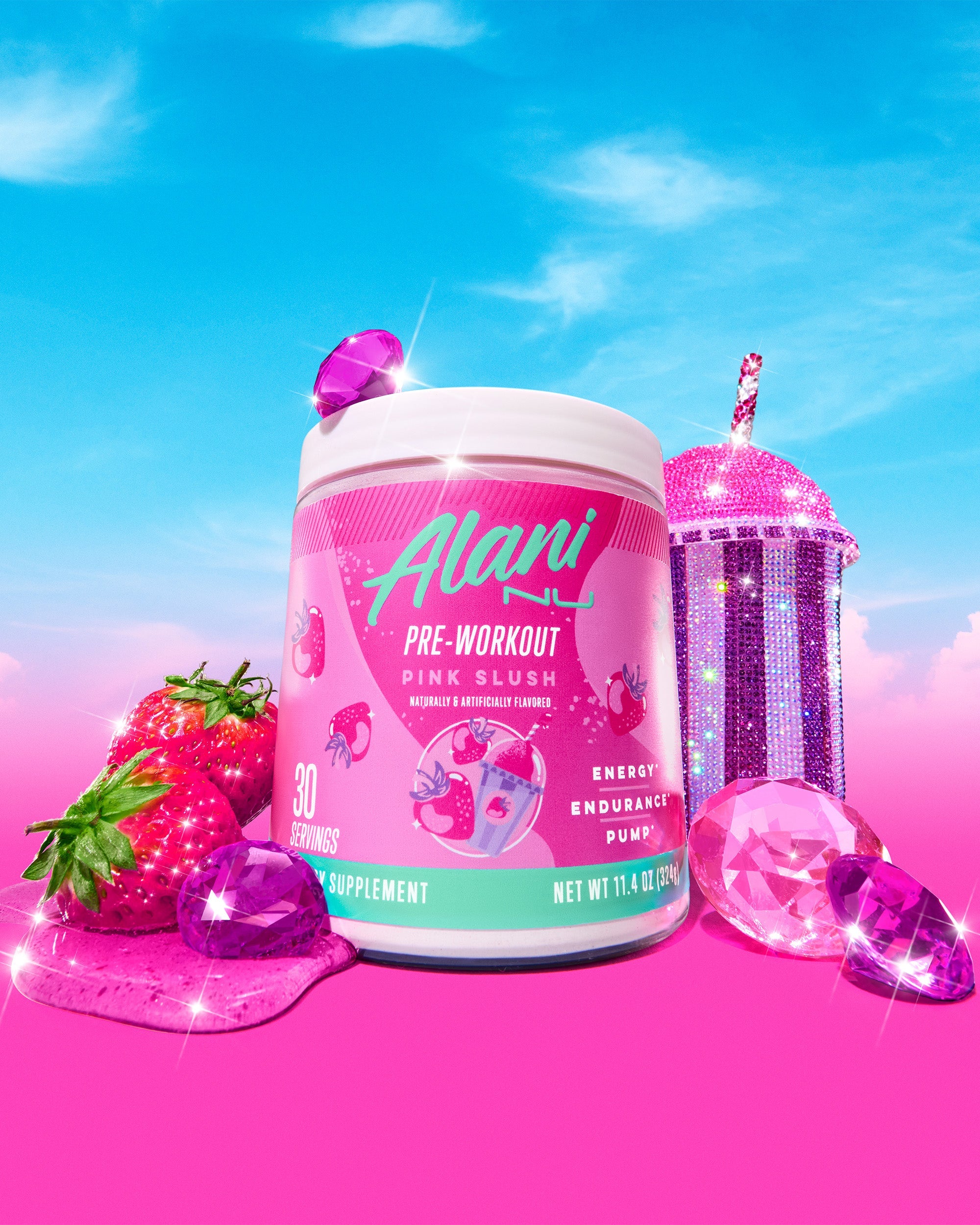 Energy Drink & Pre-Workout - Pink Slush (QWQO)