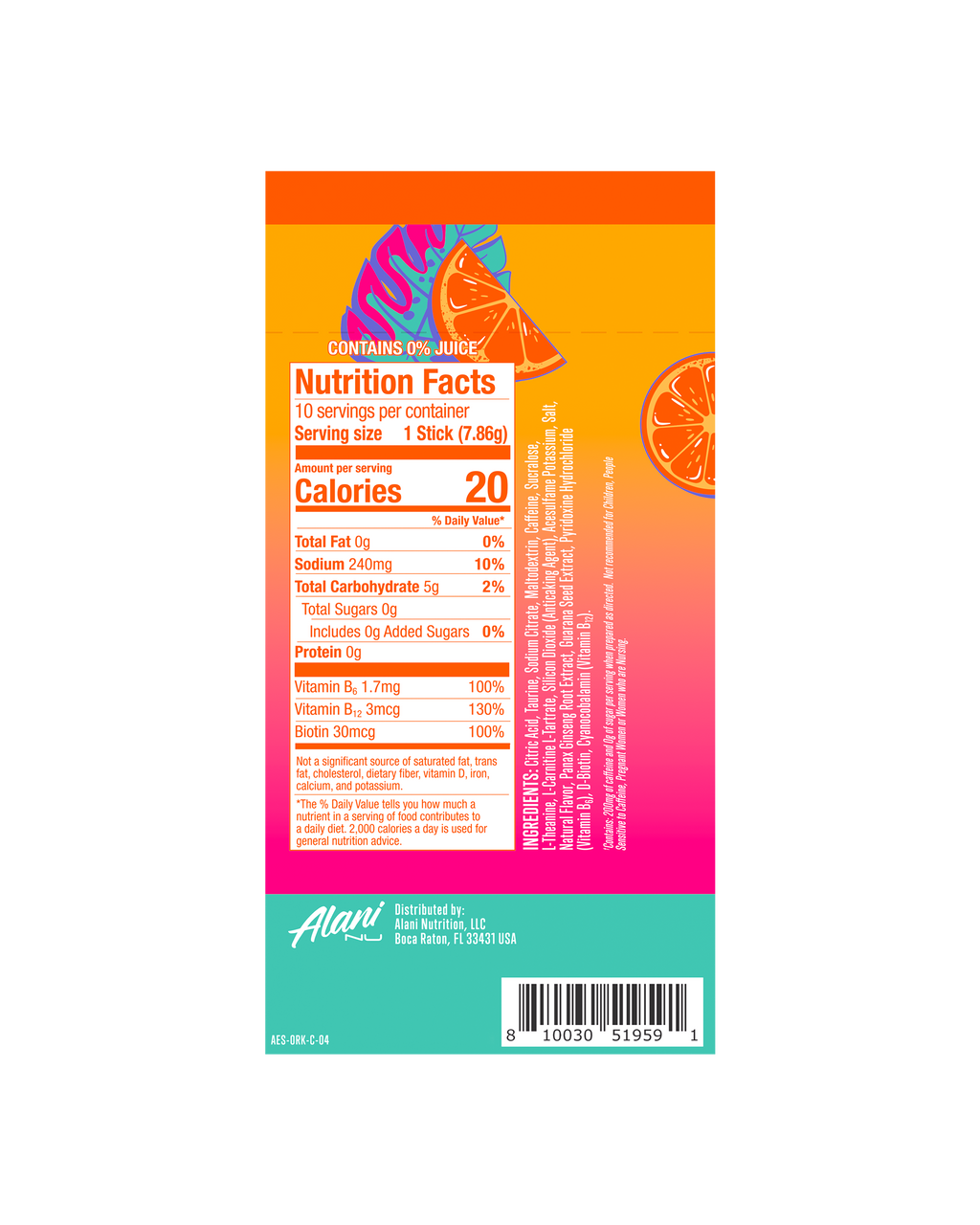 Energy Sticks - Orange Kiss (2RLC)