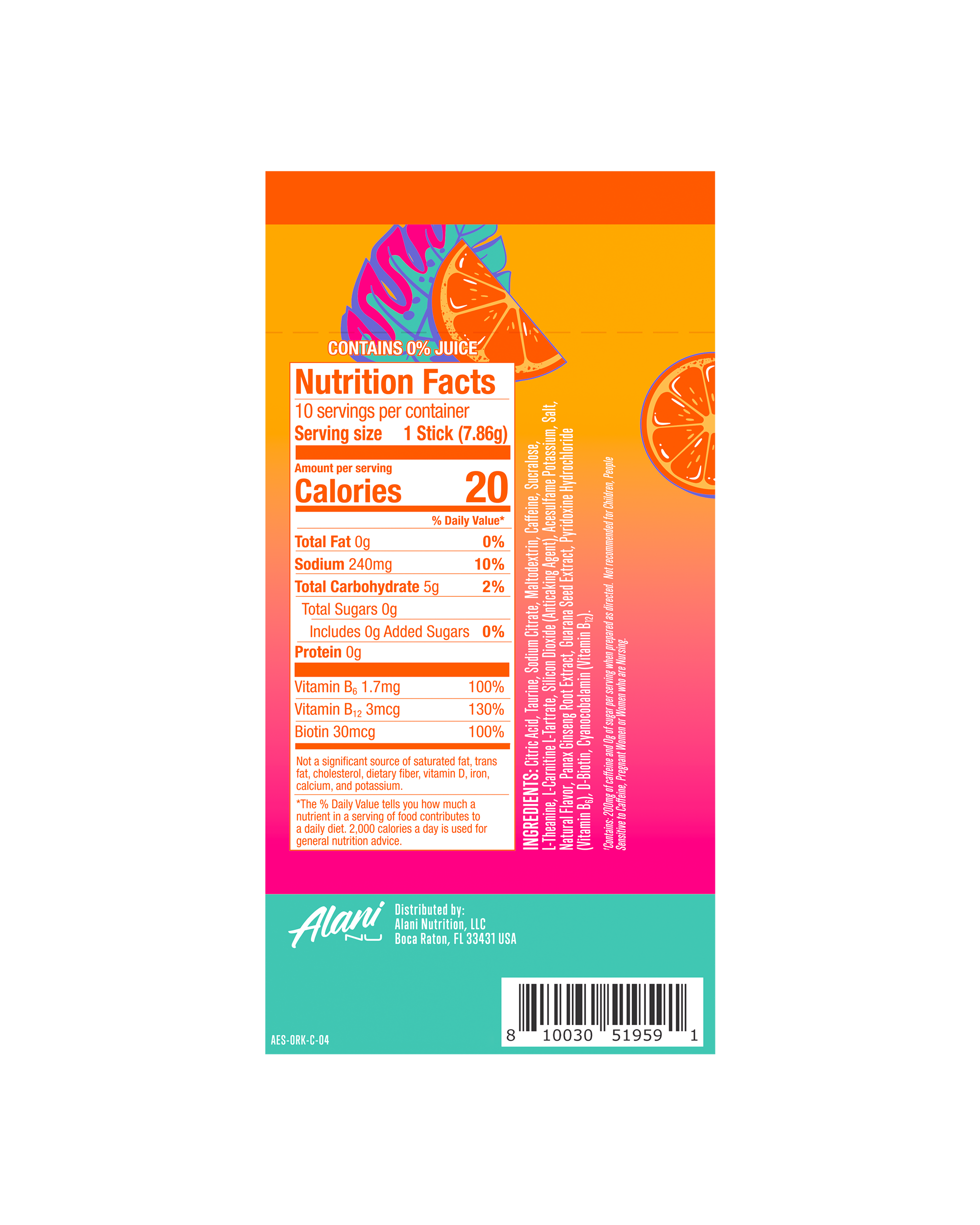 Energy Sticks - Orange Kiss (2RLC)