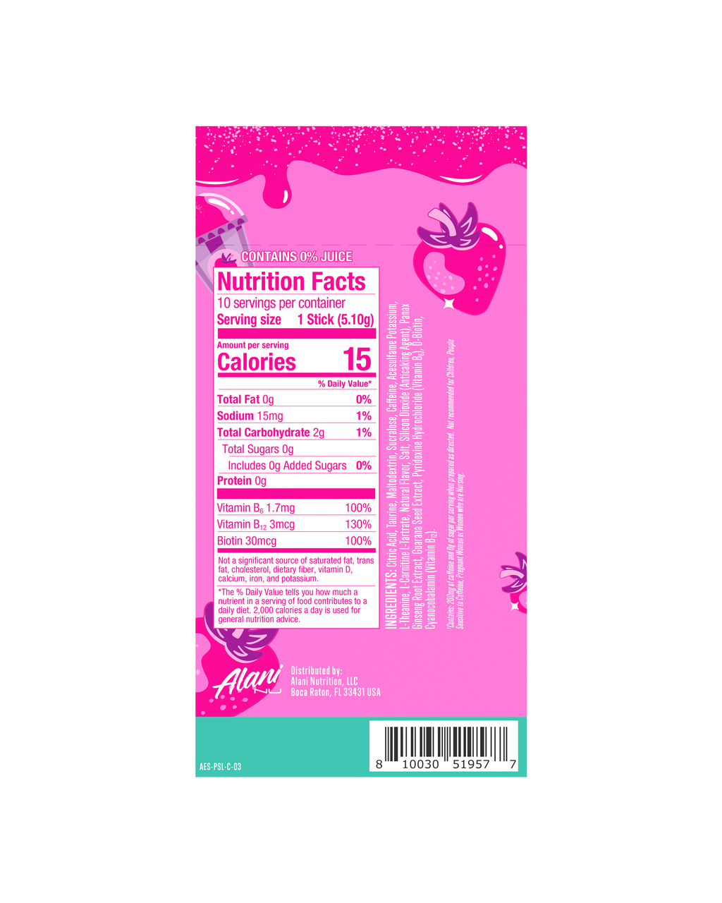 Energy Sticks - Pink Slush (KW60)