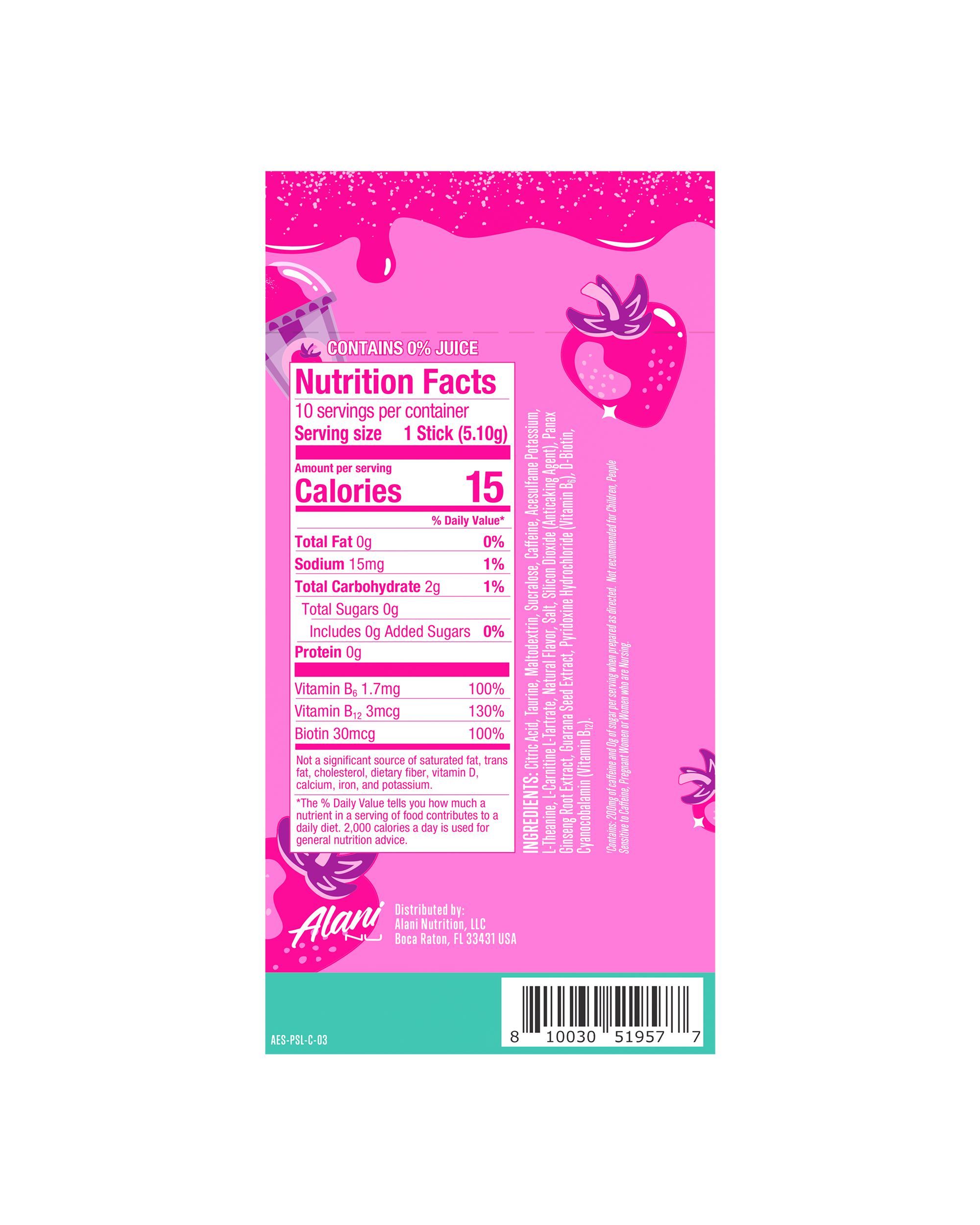 Energy Sticks - Pink Slush (KW60)