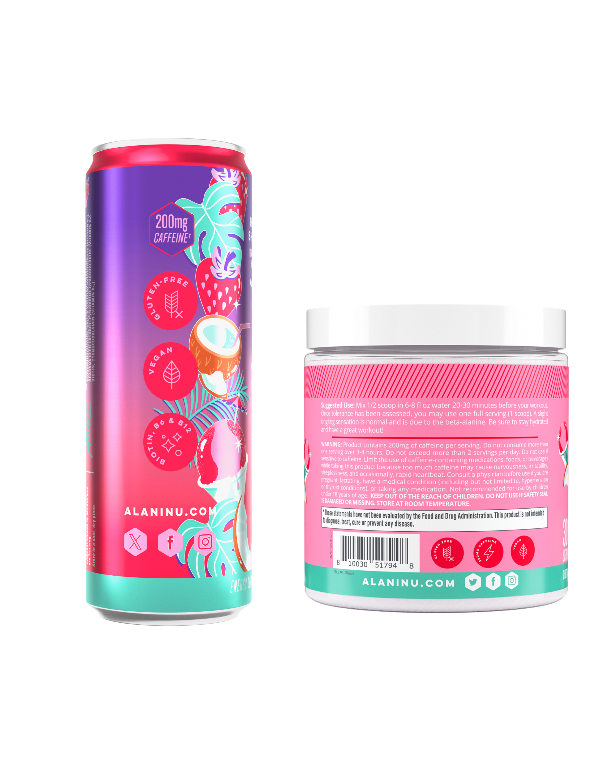Energy Drink & Pre-Workout - Hawaiian Shaved Ice (JWOB)